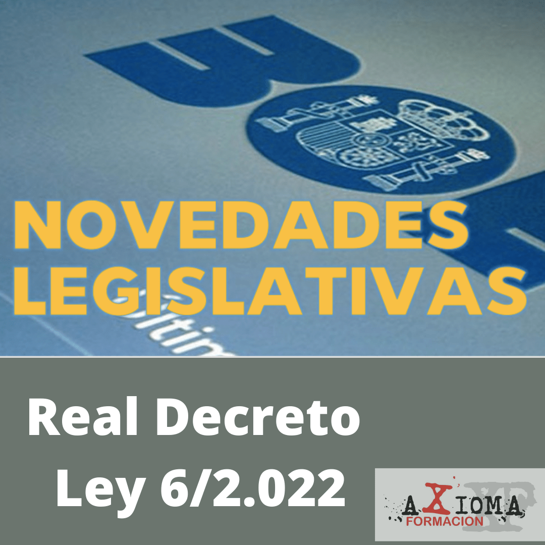 Blog Axioma (28) Novedades Legislativas