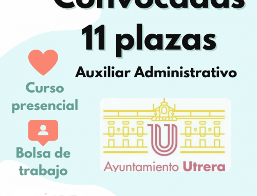 Convocadas 11 plazas Auxiliar Administrativo del Ayuntamiento Utrera (Sevilla)